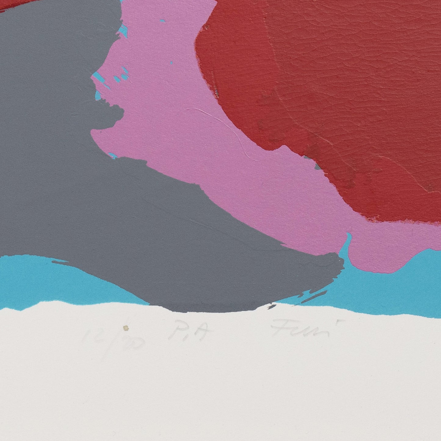 Walter Fusi - Composizione (1983?) Artist Proof 12/20