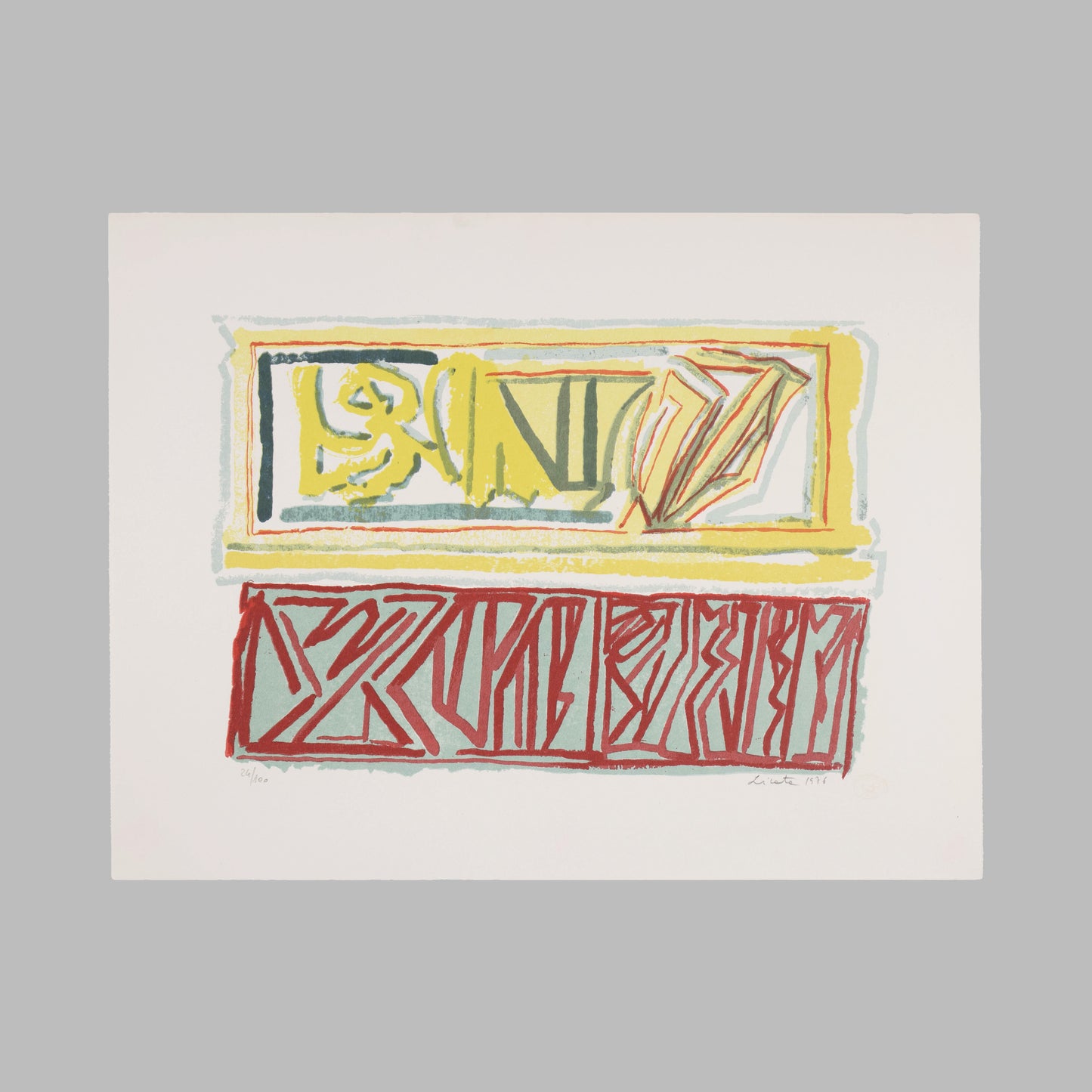 Ricardo Licata - Untitled (Composizione Giallo Rossa) (1976) 24/100