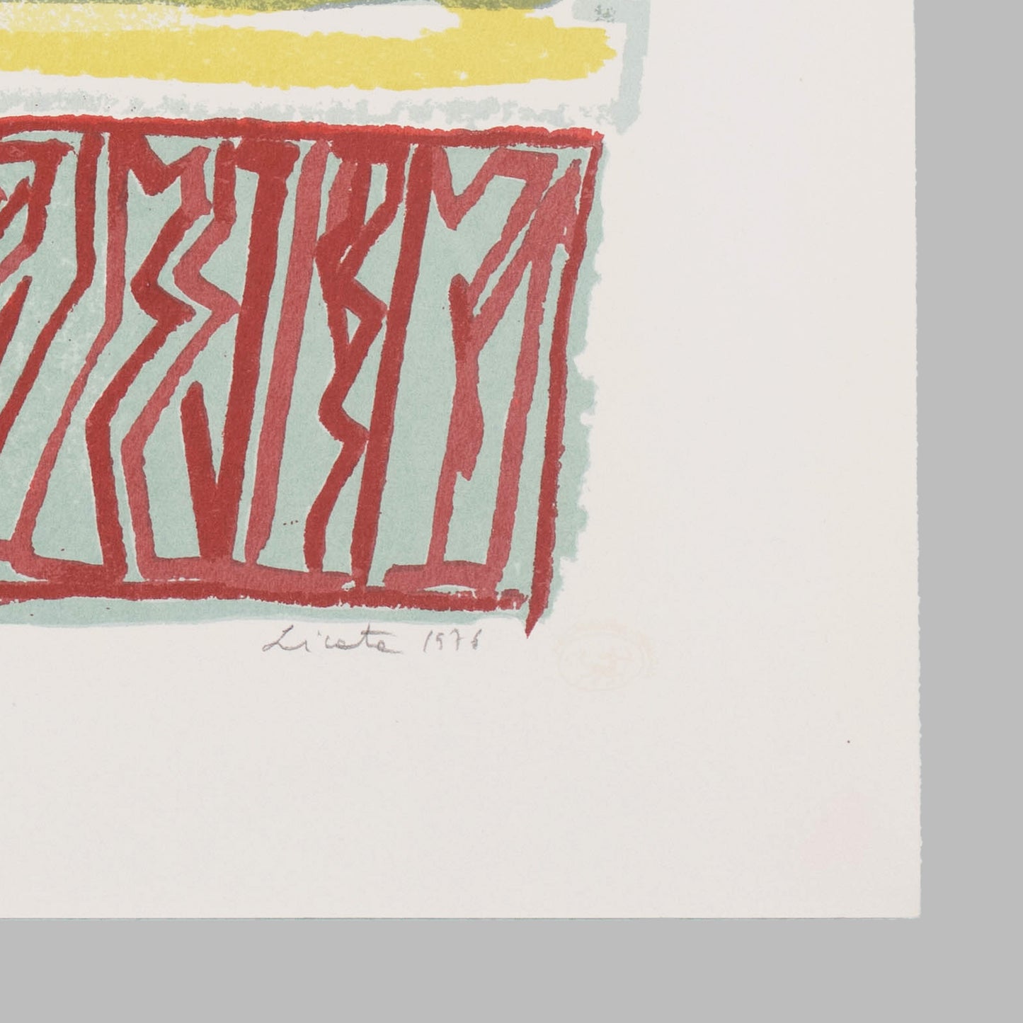 Ricardo Licata - Untitled (Composizione Giallo Rossa) (1976) 24/100