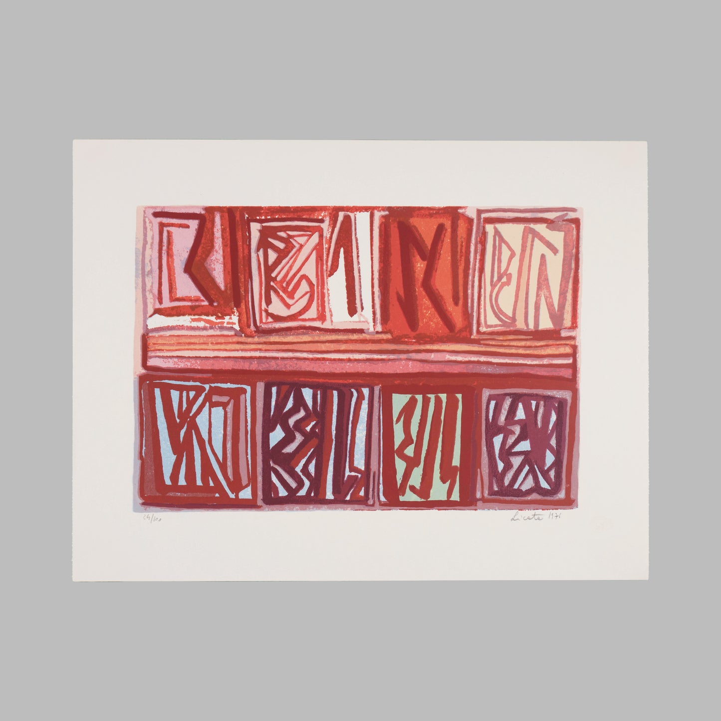 Ricardo Licata - Untitled (Composizione Rossa) (1976) 24/100