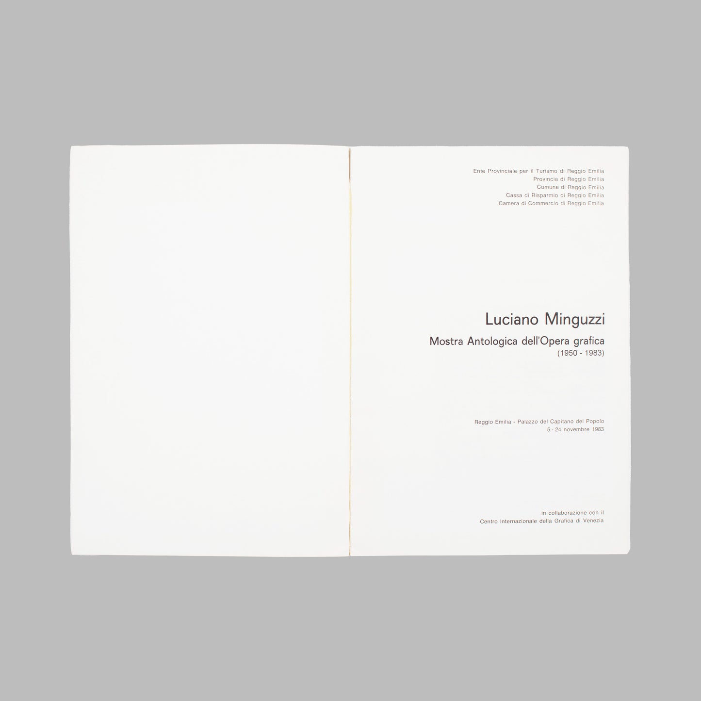 Luciano Minguzzi - Mostra Antologica Dell'Opera Grafica (1983)
